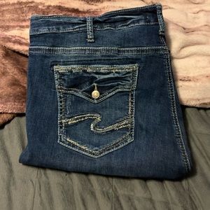 Silver Avery Flare Plus Size 24 Jeans